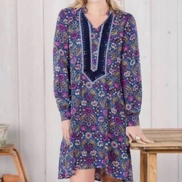 Matilda Jane thoughts and dreams floral dress embroidered size medium - Picture 1 of 15